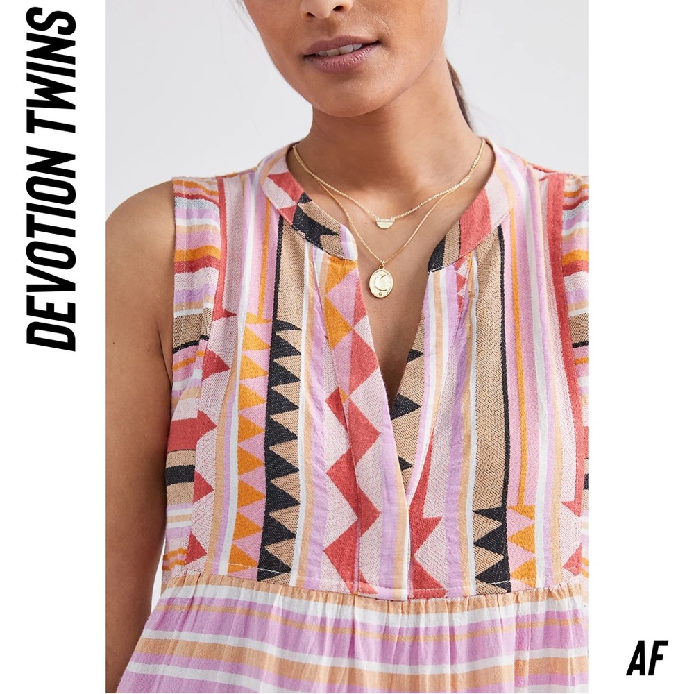 Devotion TWINS Anahita Multi-Stripe Maxi Dress - Picture 5 of 9